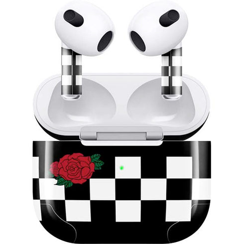 Rose Checkerboard Apple AirPods (3rd Gen 2021) Skin