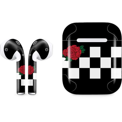 Rose Checkerboard Apple AirPods Skin