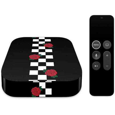 Rose Checkerboard Apple TV Skin