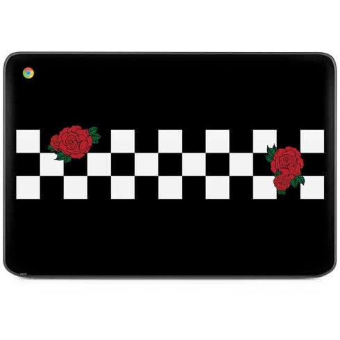 Rose Checkerboard HP Chromebook Skin