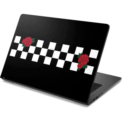 Rose Checkerboard Dell Chromebook Skin