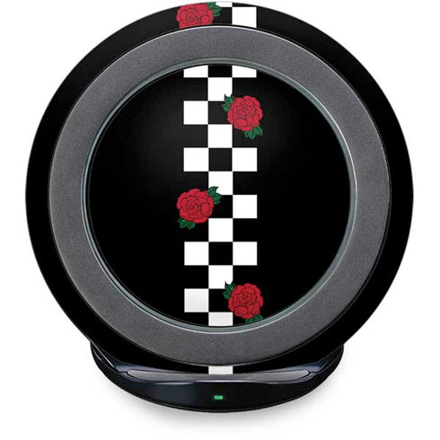 Rose Checkerboard Fast Charge Wireless Charging Stand Skin