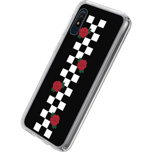 Rose Checkerboard Galaxy A10e Clear Case