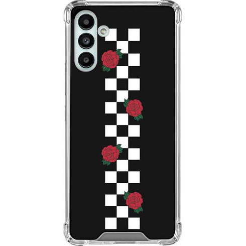 Rose Checkerboard Galaxy A13 5G Clear Case