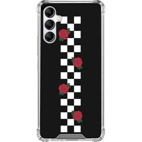 Rose Checkerboard Galaxy A14 5G Clear Case