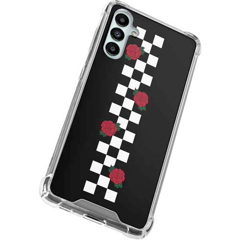 Rose Checkerboard Galaxy A14 5G Clear Case