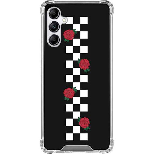 Rose Checkerboard Galaxy A15 5G Clear Case