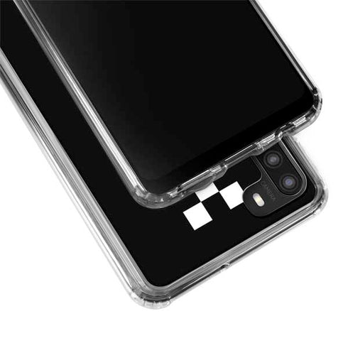 Rose Checkerboard Galaxy A21 Clear Case