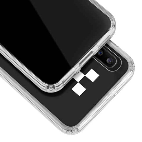 Rose Checkerboard Galaxy A30 Clear Case