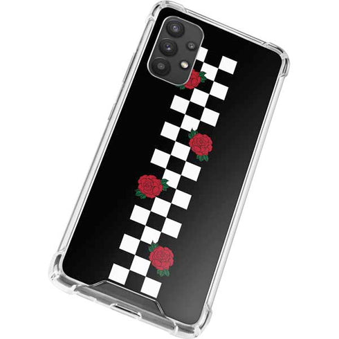 Rose Checkerboard Galaxy A32 5G Clear Case