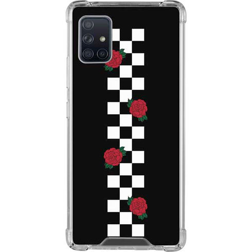 Rose Checkerboard Galaxy A51 5G Clear Case
