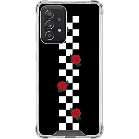 Rose Checkerboard Galaxy A52 5G Clear Case