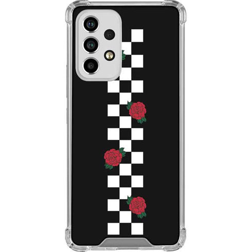 Rose Checkerboard Galaxy A53 5G Clear Case