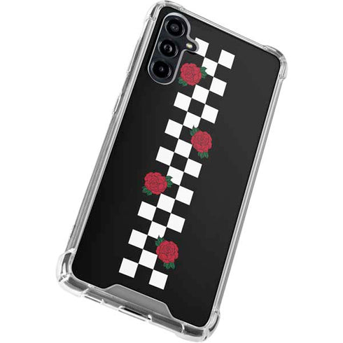 Rose Checkerboard Galaxy A54 5G Clear Case