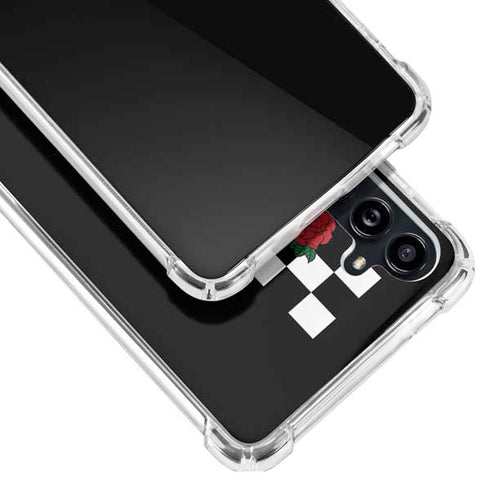 Rose Checkerboard Galaxy A54 5G Clear Case