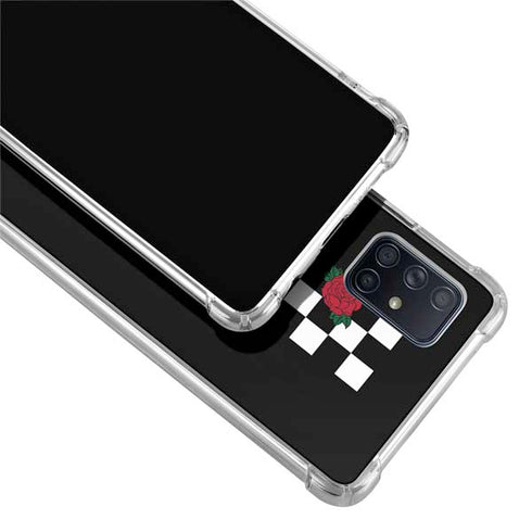 Rose Checkerboard Galaxy A71 5G Clear Case
