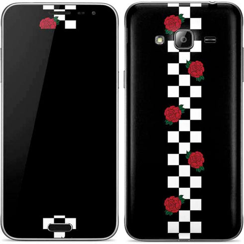 Rose Checkerboard Galaxy J3 Skin