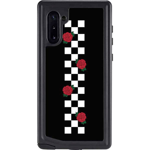 Rose Checkerboard Galaxy Note 10 Waterproof Case
