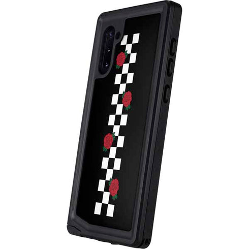 Rose Checkerboard Galaxy Note 10 Waterproof Case