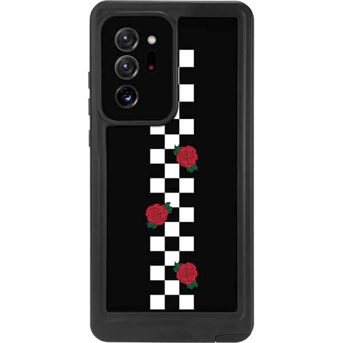 Rose Checkerboard Galaxy Note20 Ultra 5G Waterproof Case