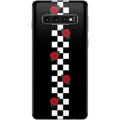 Rose Checkerboard Galaxy S10 Skin