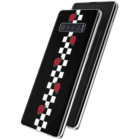 Rose Checkerboard Galaxy S10 Skin