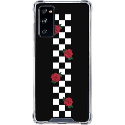 Rose Checkerboard Galaxy S20 FE Clear Case