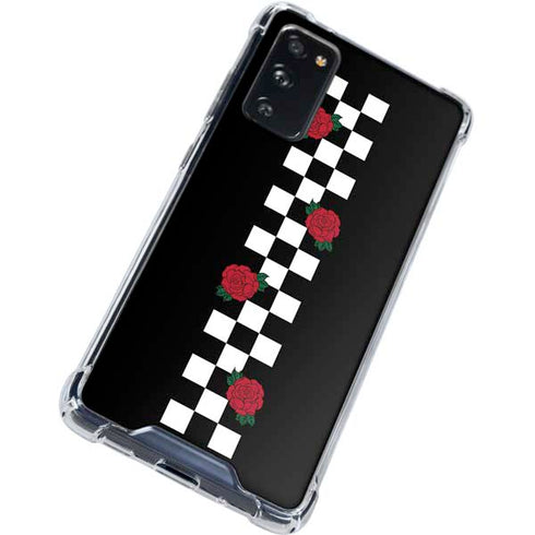 Rose Checkerboard Galaxy S20 FE Clear Case