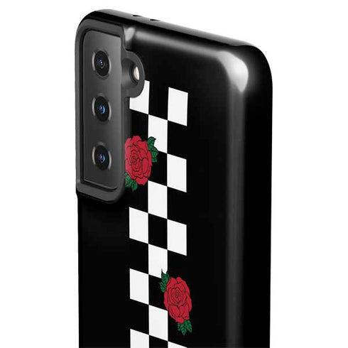 Rose Checkerboard Galaxy S21 FE Pro Case