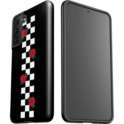 Rose Checkerboard Galaxy S21 FE Pro Case