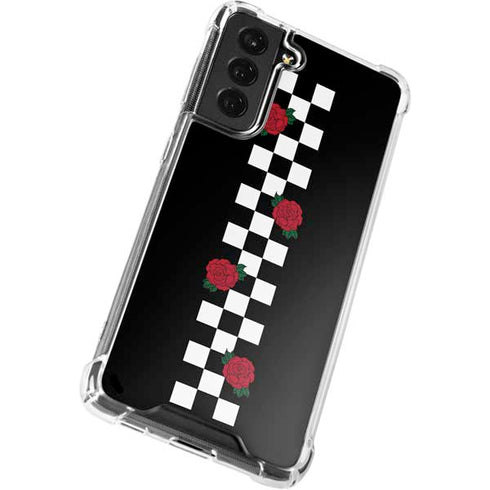 Rose Checkerboard Galaxy S22 Plus Clear Case