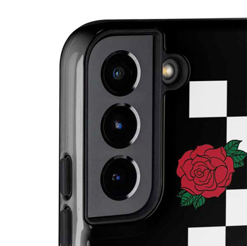 Rose Checkerboard Galaxy S22 Plus Pro Case