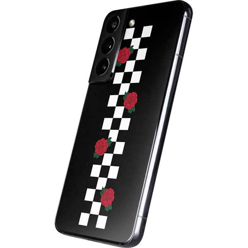 Rose Checkerboard Galaxy S22 Skin