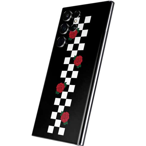 Rose Checkerboard Galaxy S22 Ultra Skin