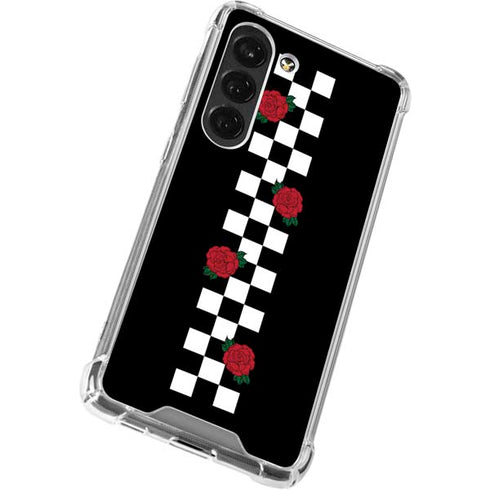 Rose Checkerboard Galaxy S23 Clear Case