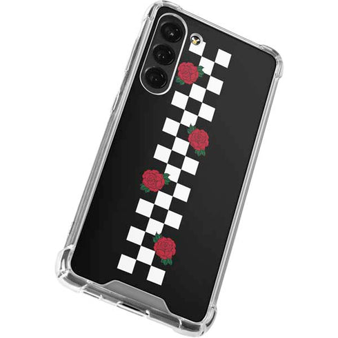 Rose Checkerboard Galaxy S23 Plus Clear Case