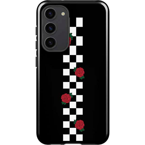 Rose Checkerboard Galaxy S23 Plus Pro Case