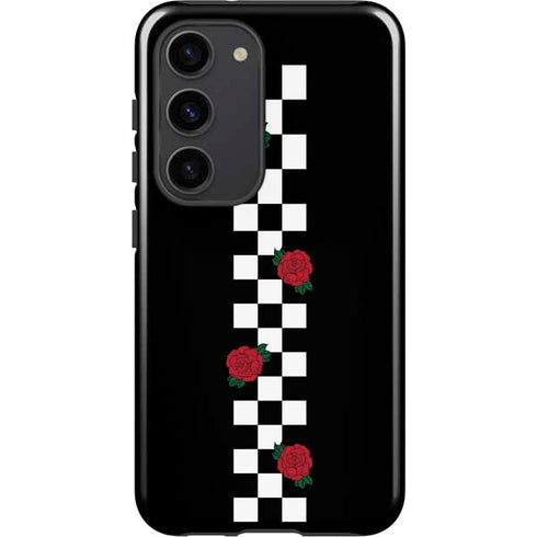 Rose Checkerboard Galaxy S23 Pro Case