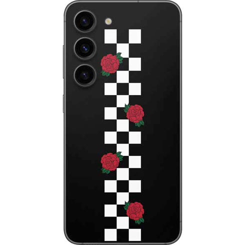 Rose Checkerboard Galaxy S23 Skin