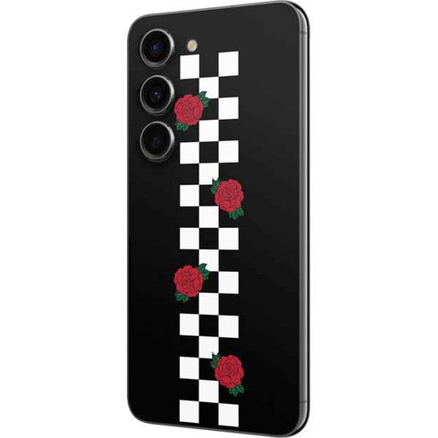 Rose Checkerboard Galaxy S23 Skin