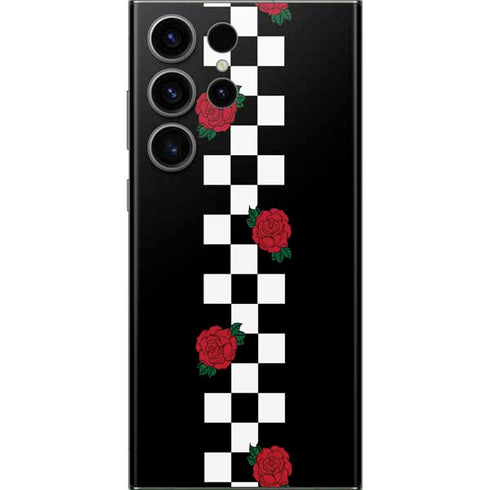 Rose Checkerboard Galaxy S23 Ultra Skin