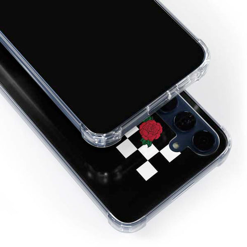 Rose Checkerboard Galaxy S24 Clear Case