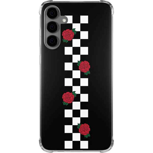 Rose Checkerboard Galaxy S24 Plus Clear Case