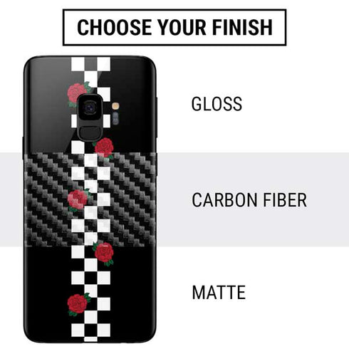 Rose Checkerboard Galaxy S9 Skin