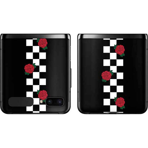 Rose Checkerboard Galaxy Z Flip Skin