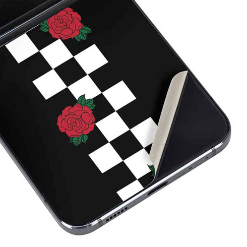 Rose Checkerboard Galaxy Z Flip5 5G Skin