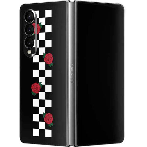 Rose Checkerboard Galaxy Z Fold4 5G Skin