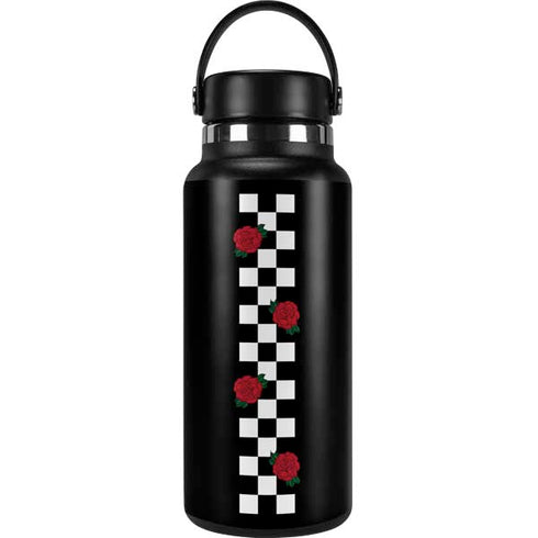 Rose Checkerboard Hydro Flask 32oz Wide Mouth Skin