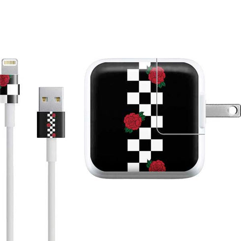 Rose Checkerboard iPad Charger (10W USB) Skin
