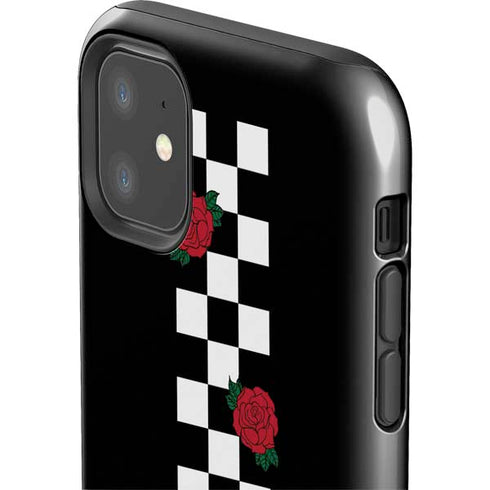 Rose Checkerboard iPhone 11 Impact Case